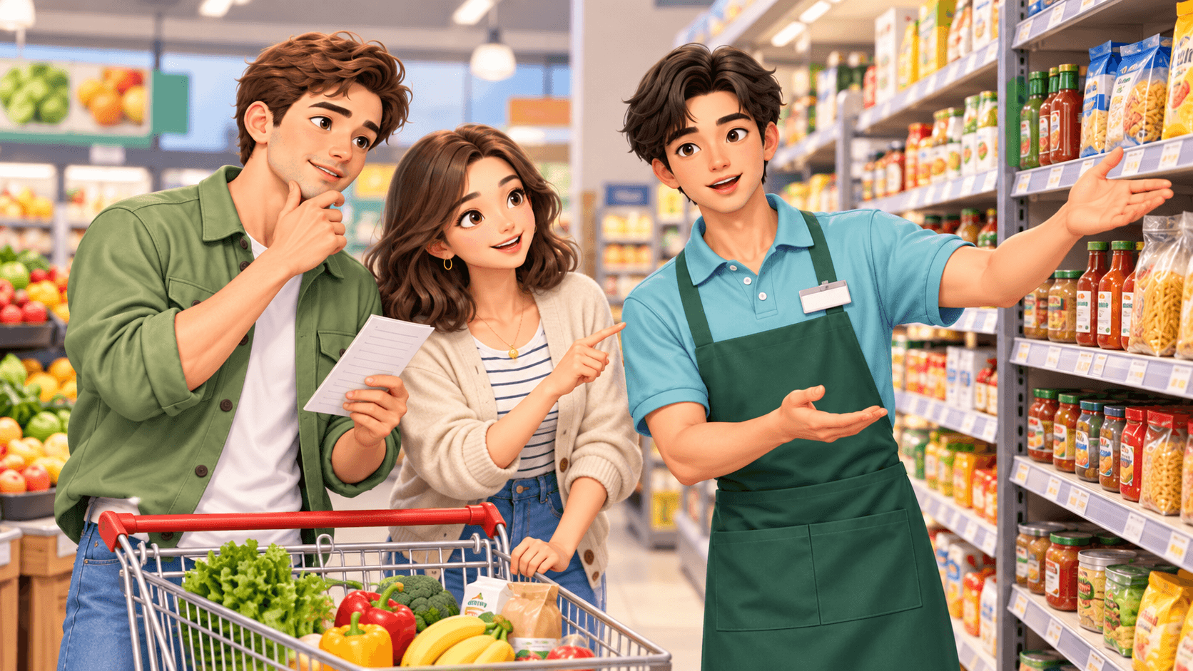 Tìm đồ trong siêu thị
